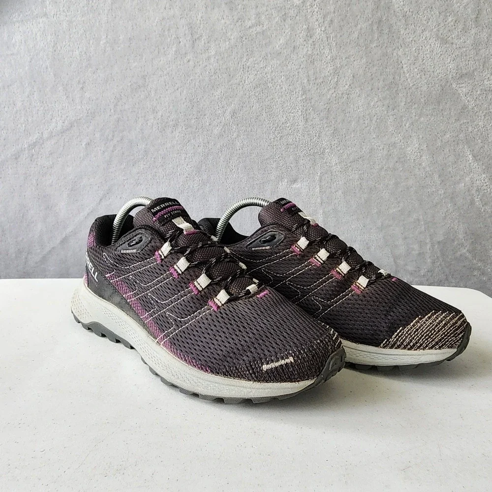 Merrell Fly Strike GTX Shoes Womens Size 9.5 Black Trail Hiking Gym Gore-tex